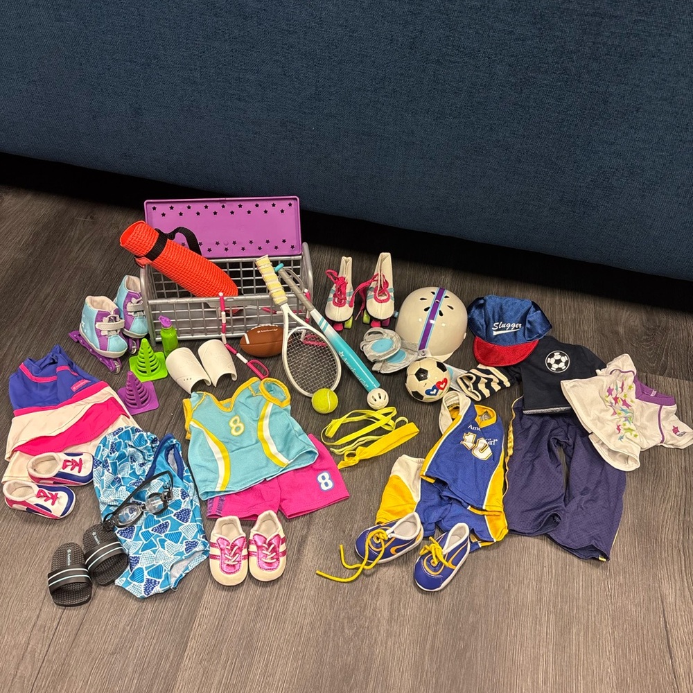 American Girl Doll Sports Set